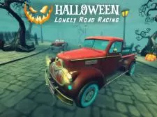 Corsa su strada solitaria di Halloween