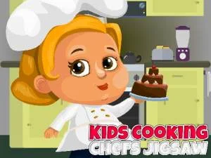 Puzzle per bambini che cucinano chef